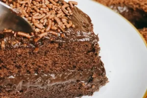 Bolo de chocolate fleischmann simples