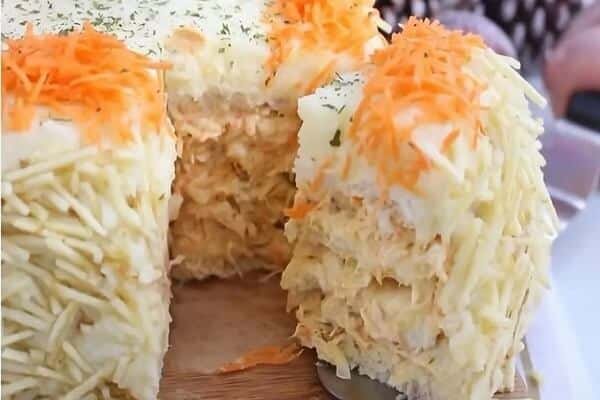 Bolo salgado de frango