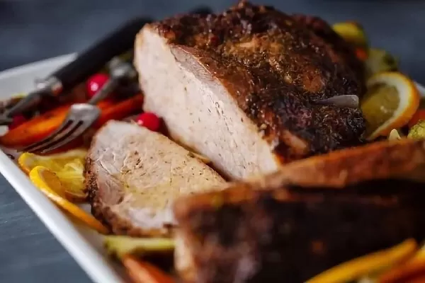 Lombo de porco recheado com maça 3 Lombo de porco recheado com maça