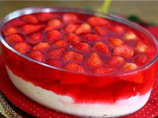 Receita de sobremesa de morango