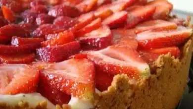 Receita de Torta de morango simples
