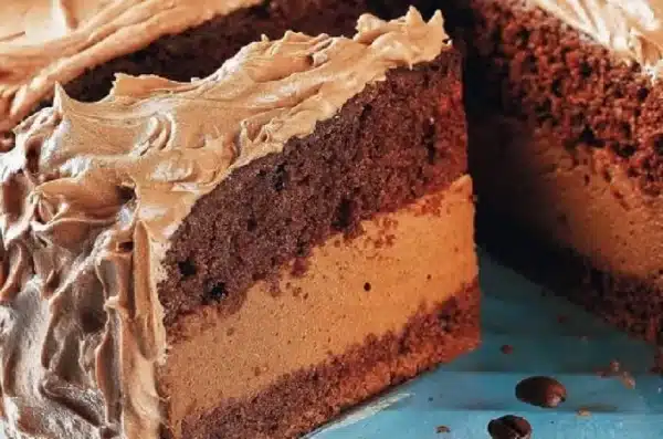 Bolo trufado de café