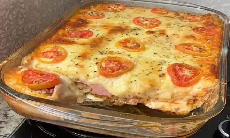 Receita de Lasanha bolonhesa com molho branco