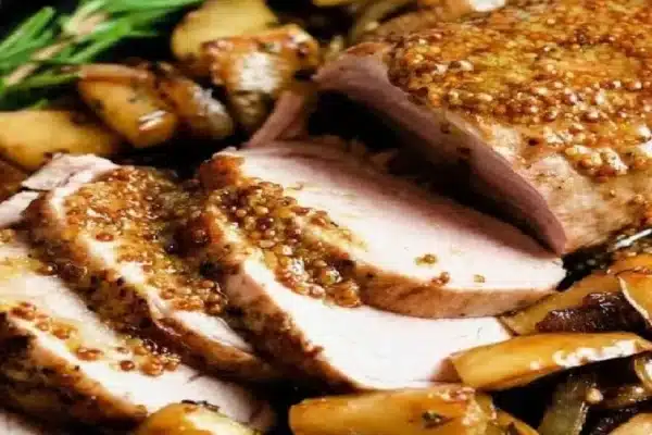 Lombo de porco no abacaxi