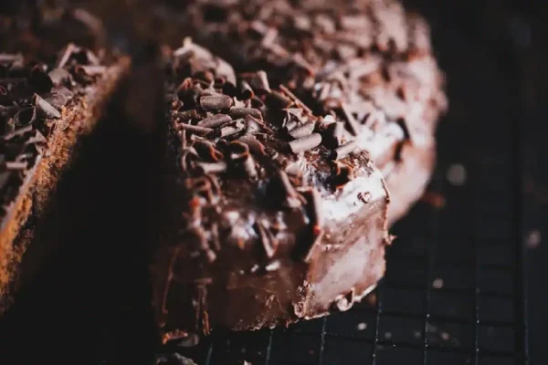 Bolo de chocolate com ganache