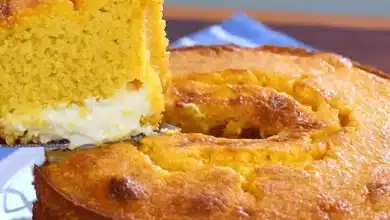Receita de Bolo de milho com requeijão