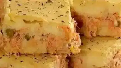 Torta cremosa de batata com frango