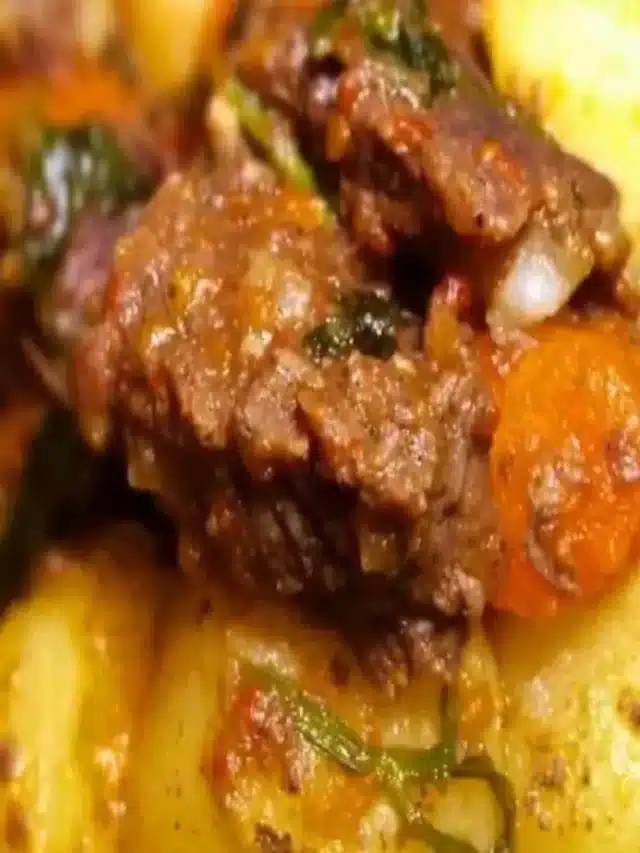 Carne de panela com batata um almoço simples