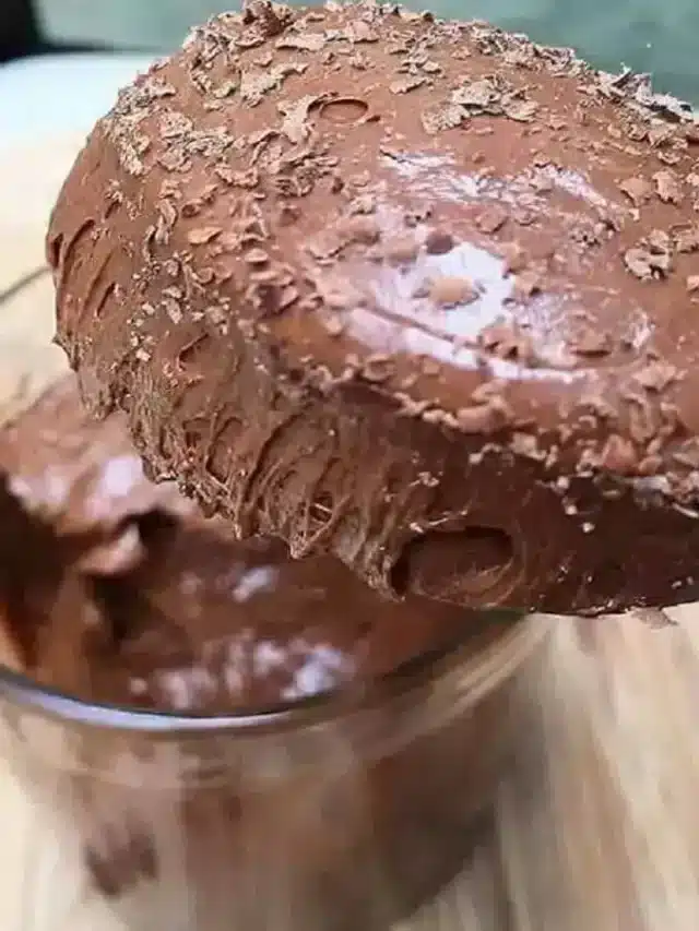 Mousse de chocolate de liquidificador