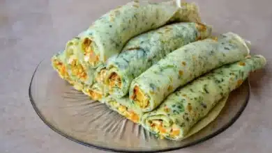 Receita de Panqueca de espinafre e frango