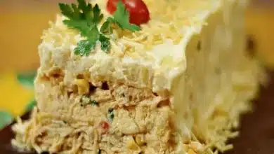Receita de bolo salgado de frango simples e muito prático