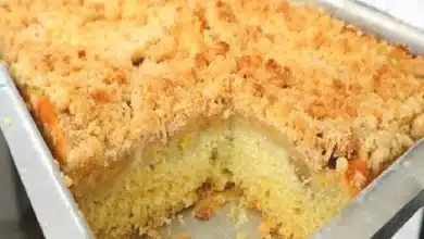 Receita de cuca de banana com farofa