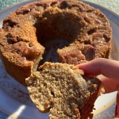 Bolo de banana no liquidificador