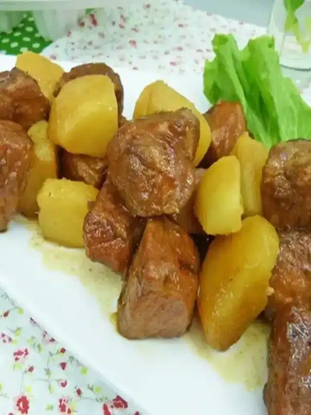 Receita de carne de porco com batatas