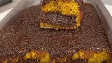Receita de Bolo de cenoura recheado