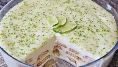 Pavê de limao com biscoito maisena
