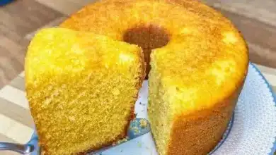 Receita de bolo de fuba fofinho