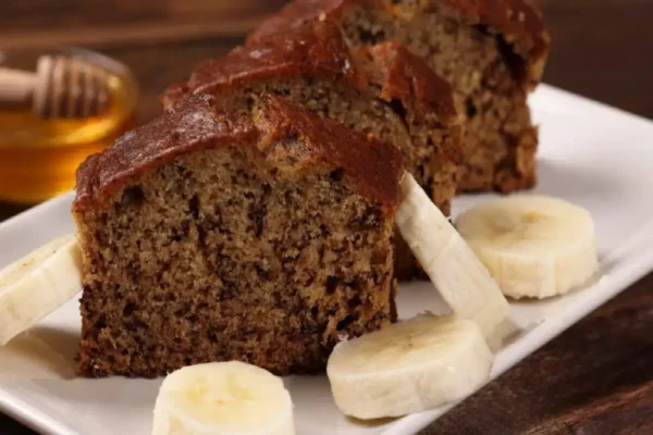 Bolo de banana integral