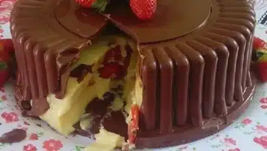 Bombom gigante de morango