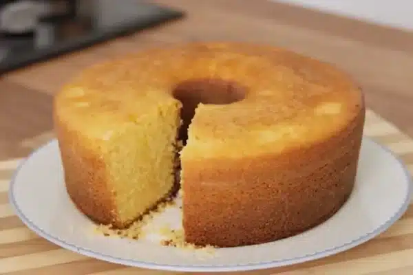 Bolo de fuba no liquidificador