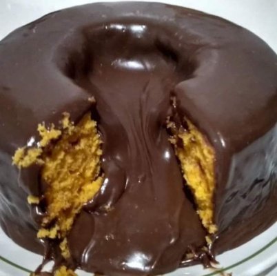 Receita de bolo vulcão de cenoura