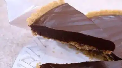 Torta de chocolate meio amargo