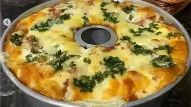 Torta salgada recheada de liquidificador