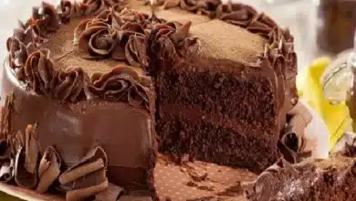 sobremesa de Bolo trufado de chocolate ao leite