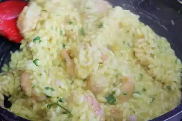 Como preparar o risoto de camarão