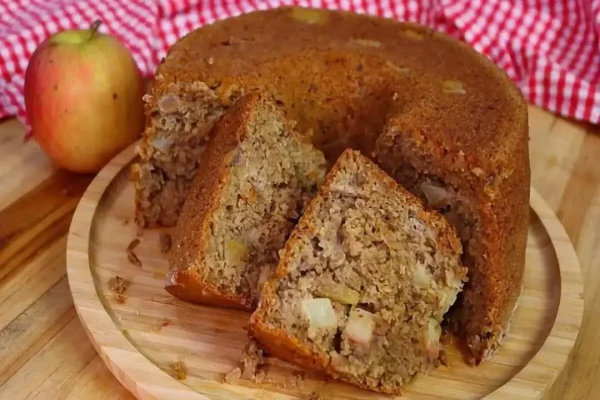 Receita de Bolo integral de maçã