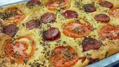 Torta de calabresa de liquidificador