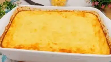 Suflê de frango e milho verde