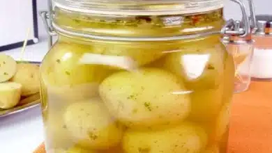 como fazer uma batata em conserva