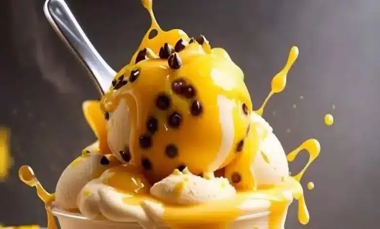 receita de sorvete de maracujá