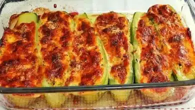 Receita de abobrinha recheada de frango