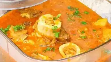 Sopa de osso bovino