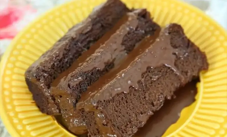 Bolo de banana com chocolate sem lactose