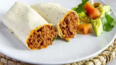 Burrito de carne moída