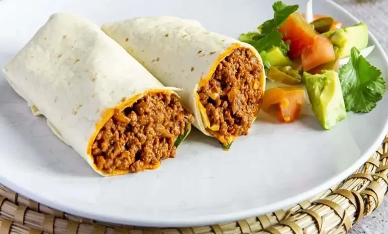 Burrito de carne moída