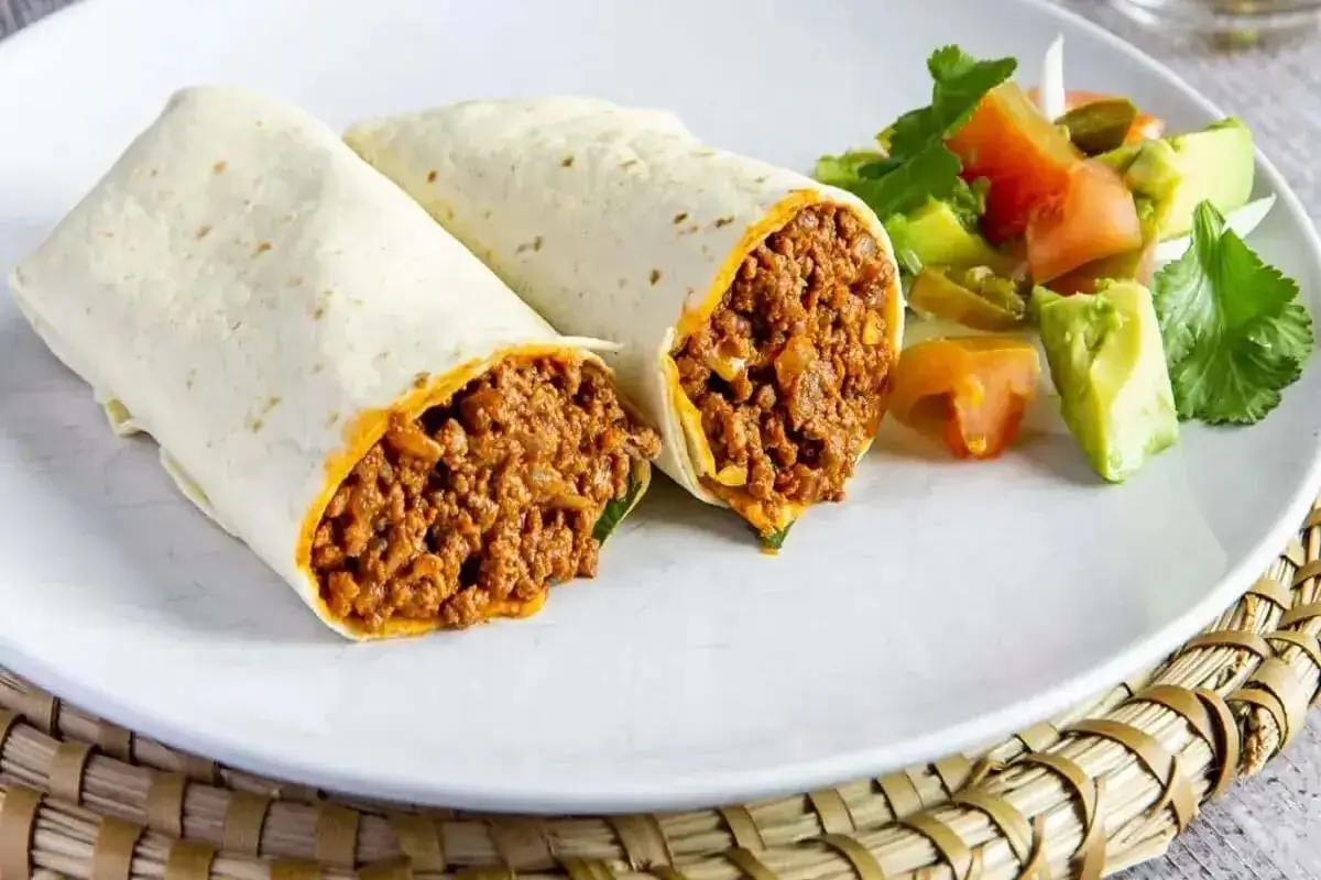 Burrito de carne moída