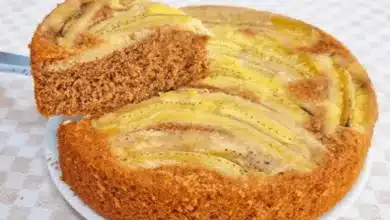 bolo de banana fofinho saudavel