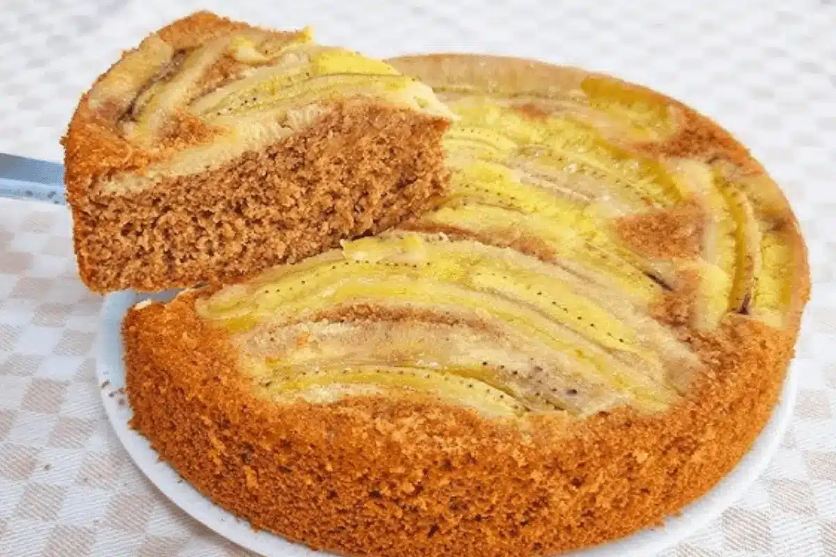 bolo de banana fofinho saudavel