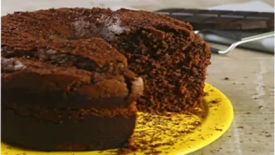 Bolo de cacau simples no liquidificador