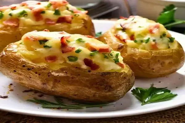 batata recheada na Airfryer