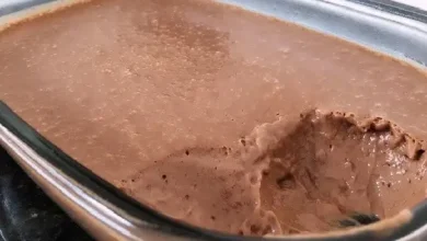 mousse de chocolate com maçã