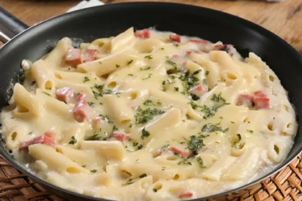 como preparar um delicioso macarrão penne ao molho branco para aquele almoço rápido