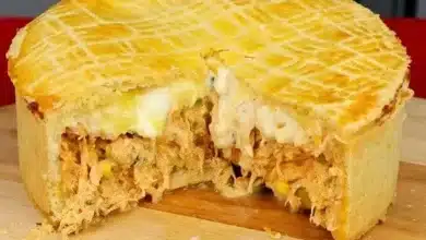 empadão de frango com Catupiry