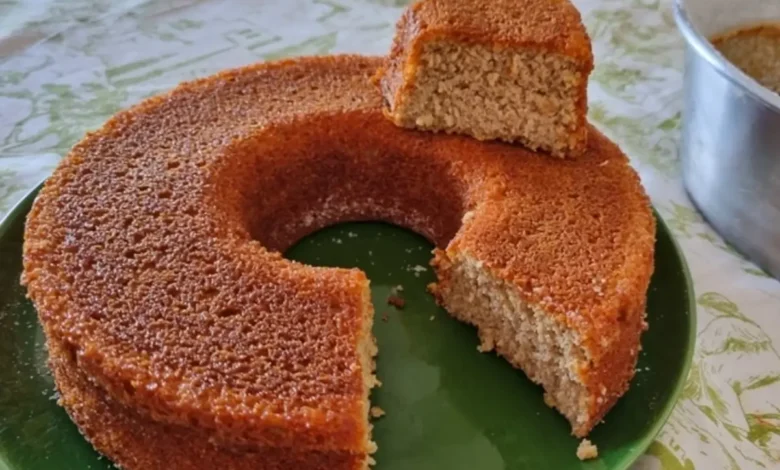 Bolo fit de banana e aveia no liquidificador 1 Receita de Bolo fit de banana e aveia no liquidificador