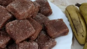 Doce de banana de cortar sem açúcar; simples e prático