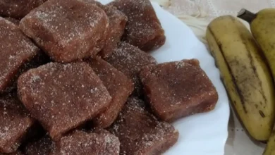 Doce de banana de cortar sem açúcar